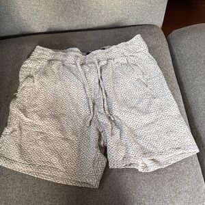 Hollister Gray Patterned Men's Shorts